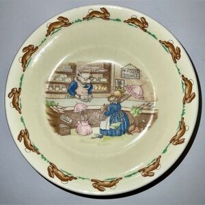 Bunnykins Royal Doulton bowl - “Mr. Piggly’s Store” - no major flaws seen